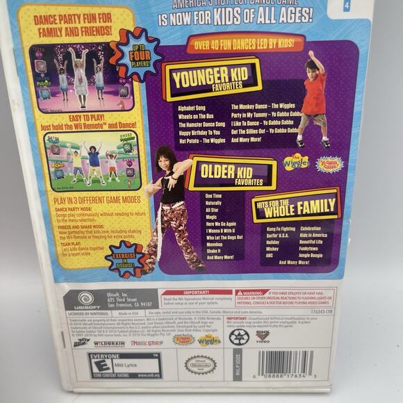 Just Dance Kids (Nintendo Wii, 2010) CIB Manual Cover Art Disk - Picture 5 of 9